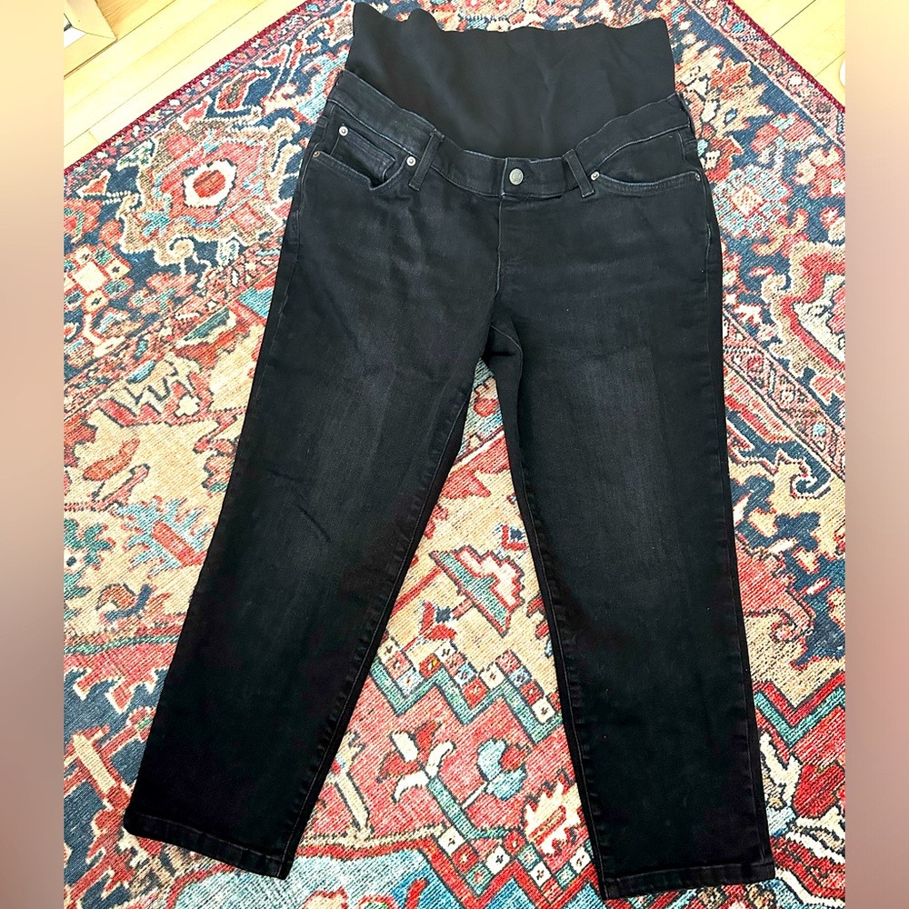 Gap Maternity True Waistband Full Panel Girlfriend Jeans